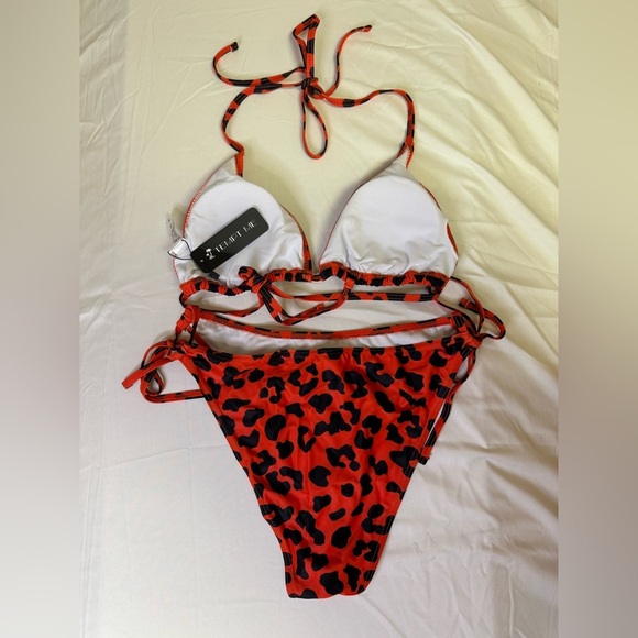 Leopard Print Halter Bikini - Picture 5 of 7